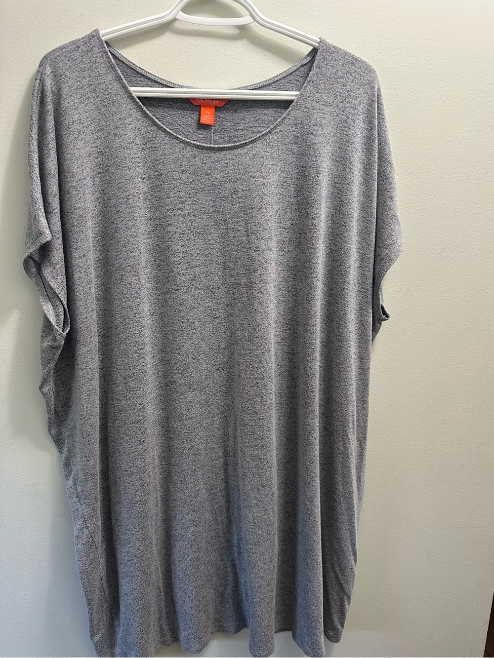 Joe Fresh Heather Gray Scoop-Neck Tunic